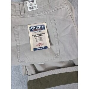 Smiths Workwear Fleece Lined Canvas Pants 48x32 Construction Work Tough Wear NEW